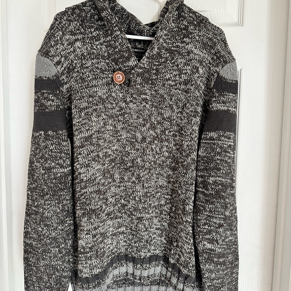 Charcoal Cowl Neck Sweater